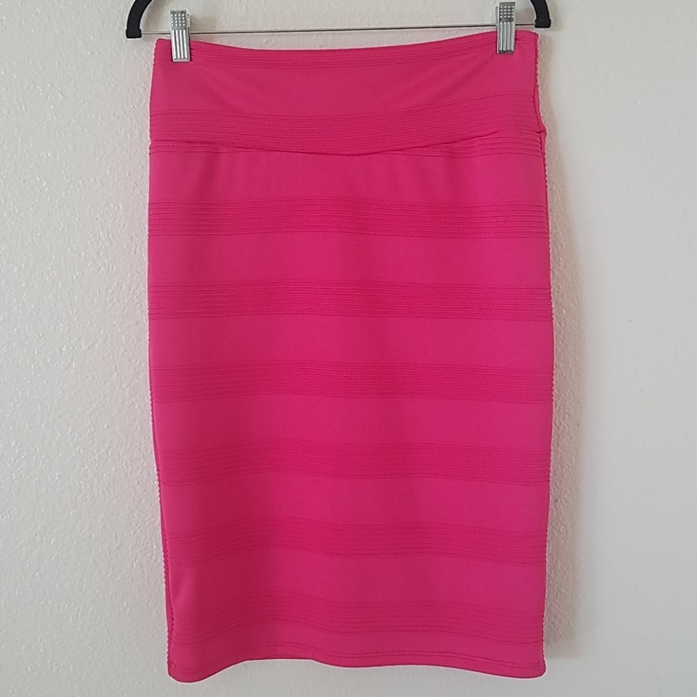 LuLaRoe Hot Pink Cassie Skirt